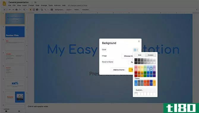 How to Create a Presentation Google Slides Change Background