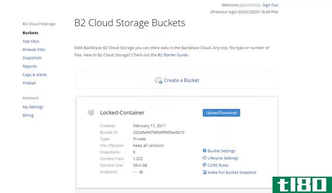 backblaze B2 backup service
