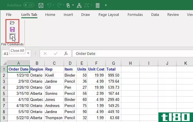 Labels hidden on commands in a group on the Excel ribbon