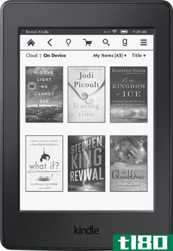 kindle paperwhite front screen