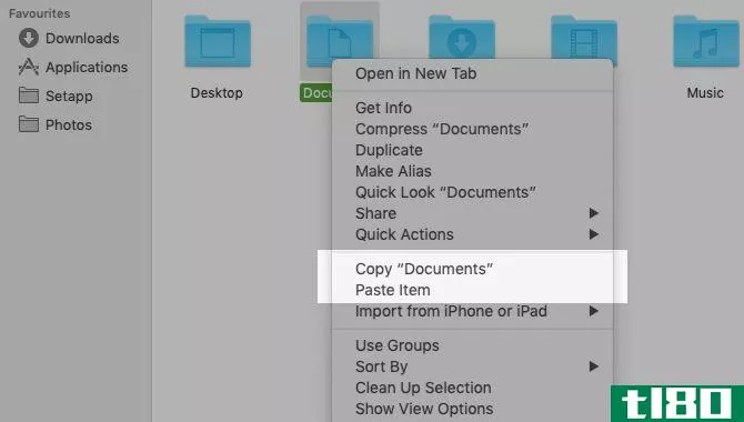 Copy and paste opti*** in Finder's context menu on Mac