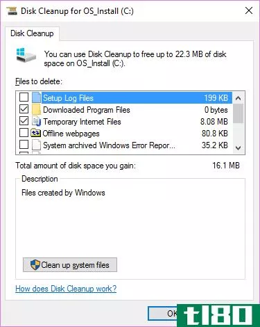 computer maintenance - Windows 10 Disk Cleanup