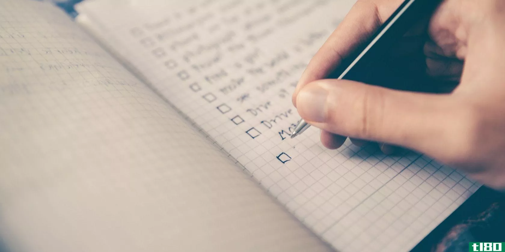 checklist-note-taking