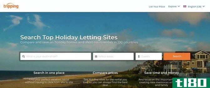 Tripping.com vacation rental search