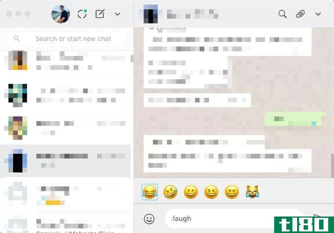 WhatsApp Desktop Emoji Autocomplete