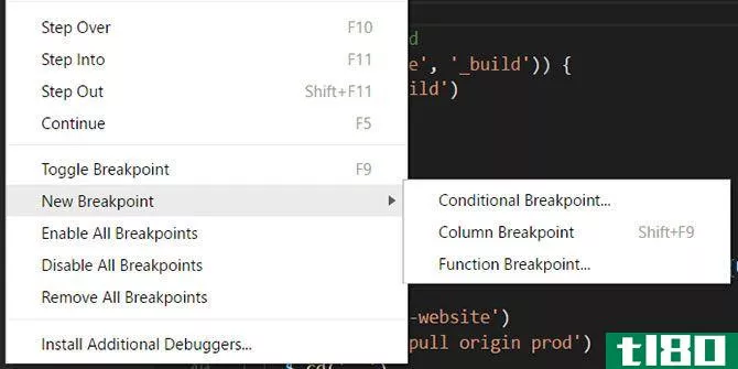 Visual Studio Code's debugging tools