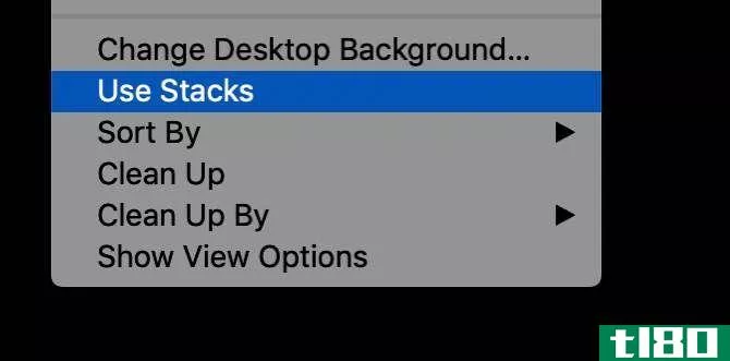 Turning on Stacks for the Mac desktop