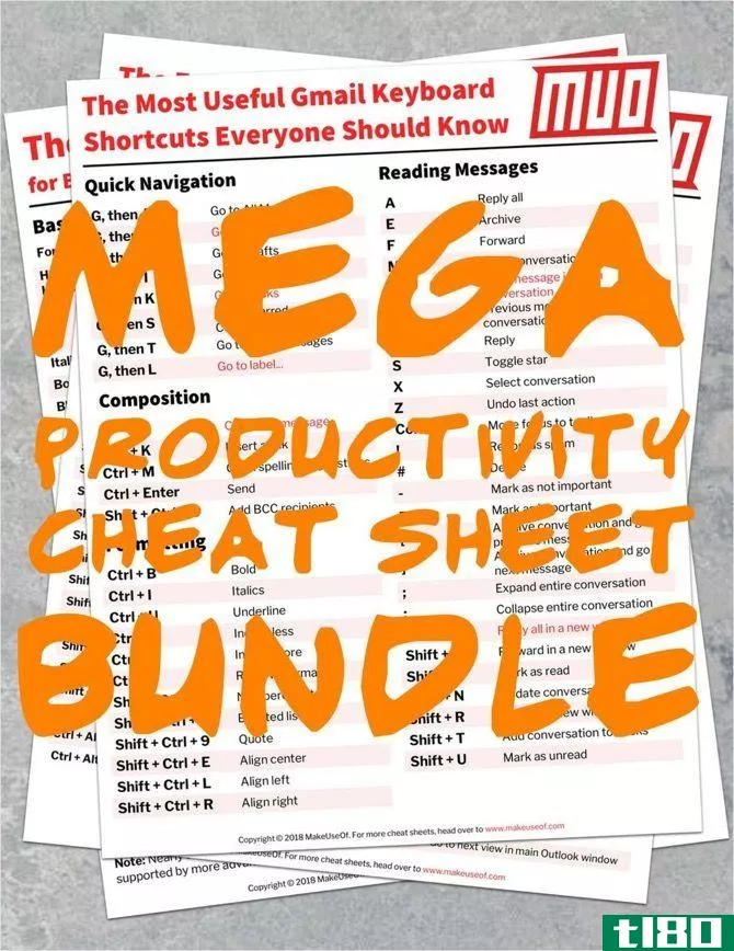 Free Productivity Cheat Sheets
