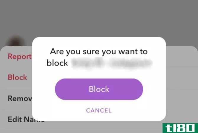 How to Block Someone on Snapchat Press Block