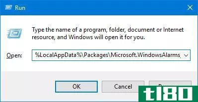 Paste the application path in the Run window.