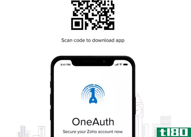Zoho OneAuth homepage view