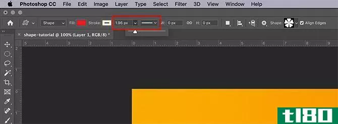 How to Use Custom Shape Tool Photoshop Stroke Width and Type