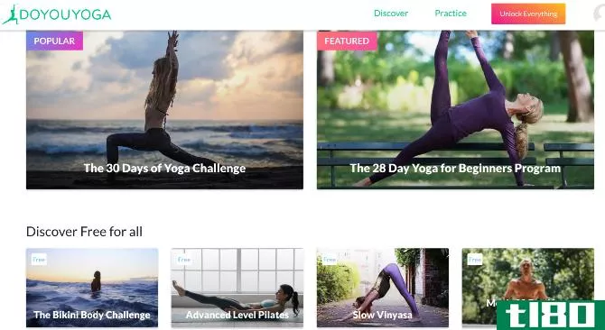 DoYouYoga offers seven Free Month Long Beginner Courses