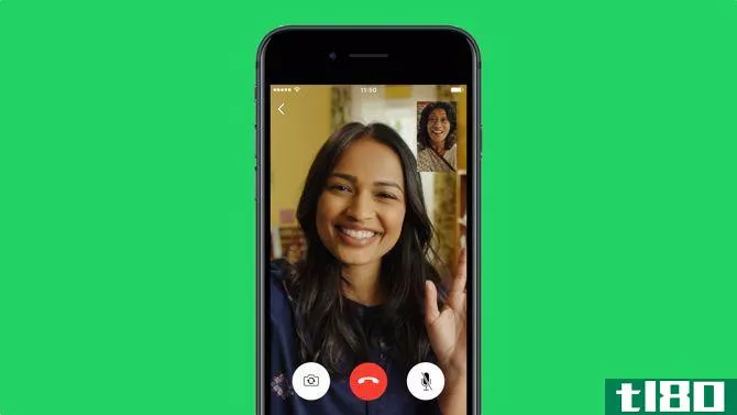 this screenshot shows a daughter chatting with her mother using Whatsapp video calling on the iPhone