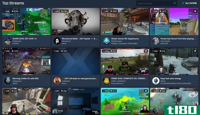 Diverse Streams available on Mixer.com
