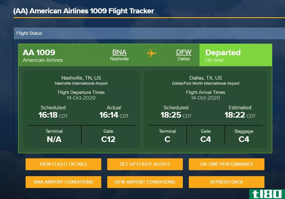 Flight Stats 2020 Screenshot