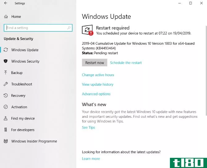 Schedule a Windows Update to install when you're away from your PC