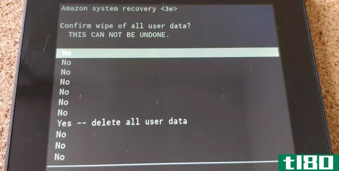 Amazon System Recovery Screen