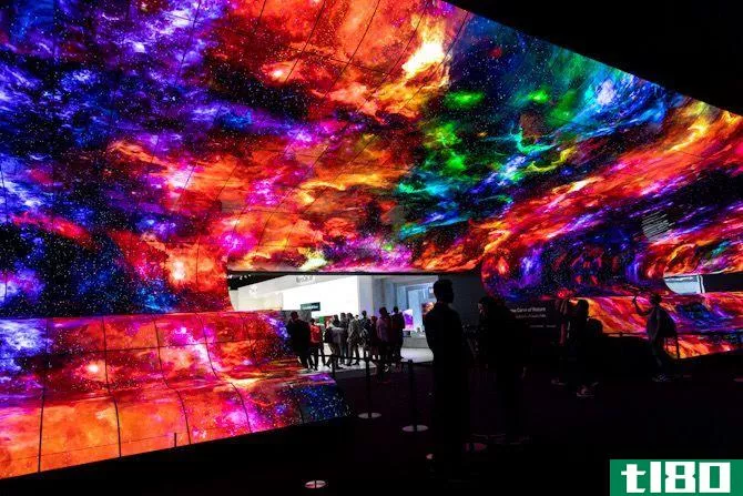 LG's futuristic OLED wall