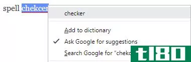 Spell check with Google Chrome.