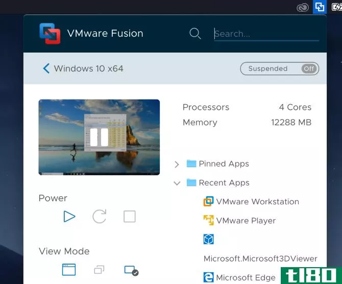 VMWare-Fusion-App-Menu