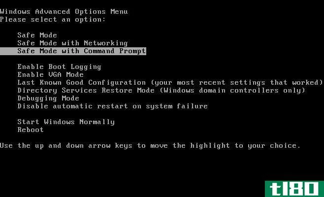 Using Safe Mode with Command Prompt