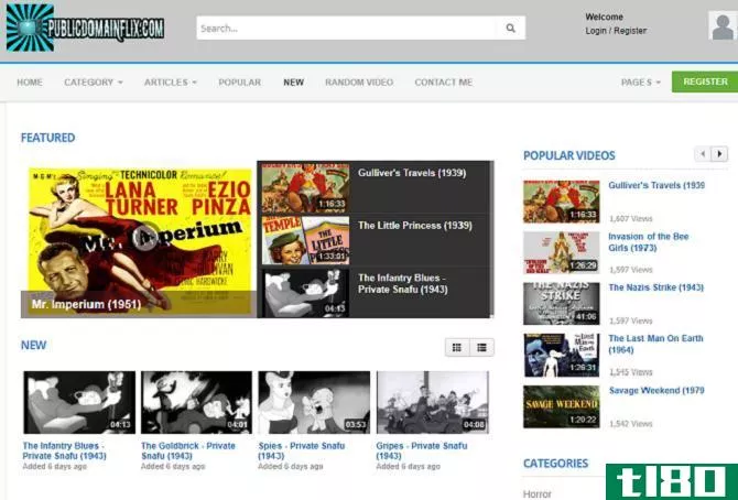 Best Public Domain Movie Sites - Public Domain Flix