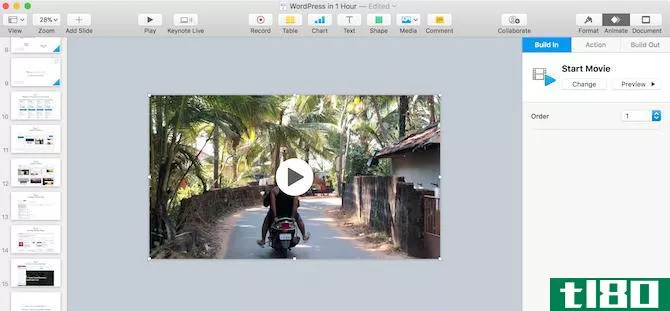 Embed YouTube Video in Keynote for Mac