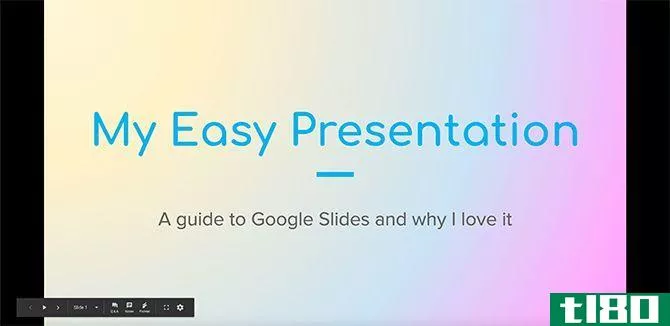 Create Transiti*** in Google Slides Presentation Screen