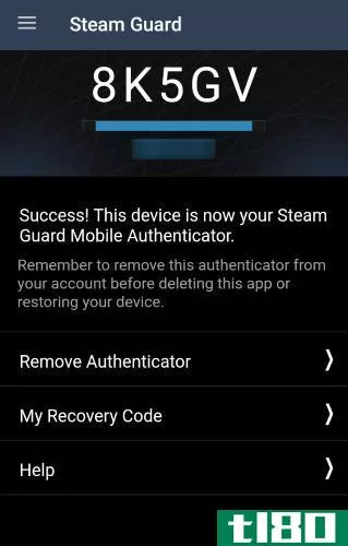 Steam App 2FA Code Example