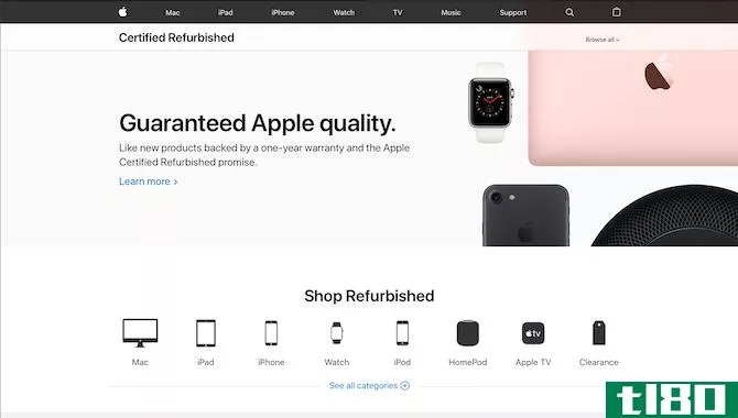 Apple's Certified Refurbished Website