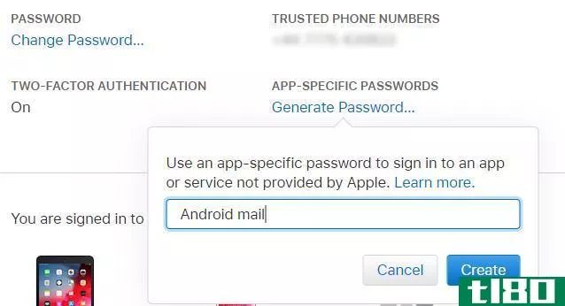 Set a password in your Apple account