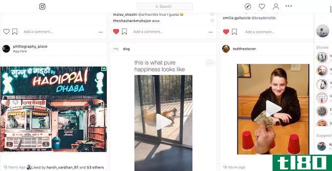Improved Layout for Instagram Chrome Extension