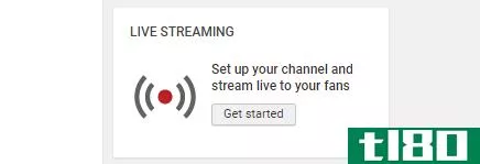 Use YouTube live streaming