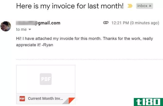 automated invoice email