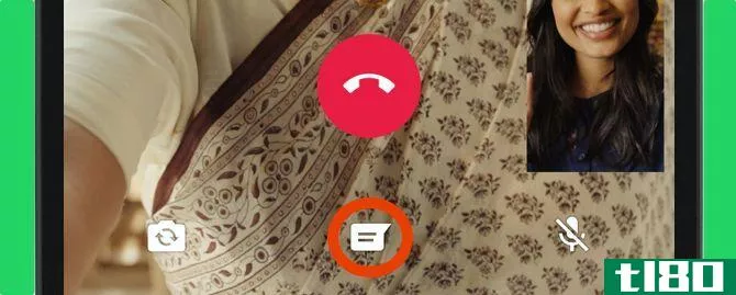Screenshot of Whatsapp video chat in progress between mother and daughter