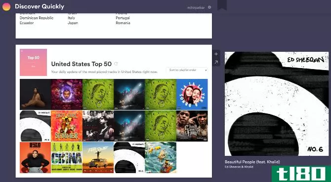 Discover Quickly is a neat web app by Spotify developers to find new music based on what you like