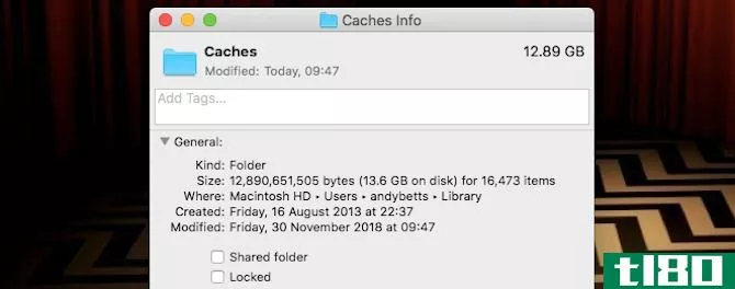 delete caches mac