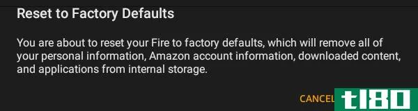 Factory reset your Kindle Fire to default settings.