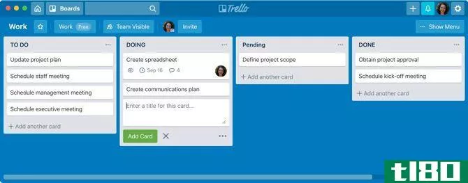 Trello on Mac lists and cards