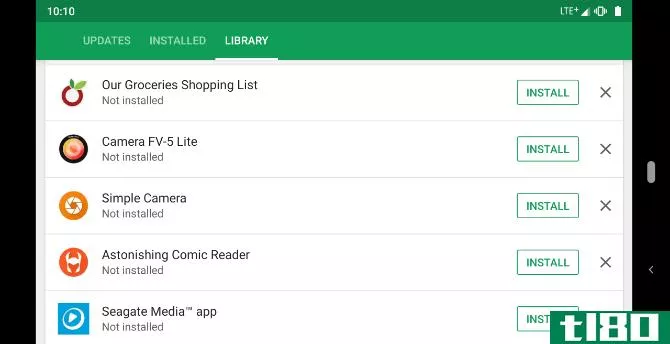 App library in the Play Store