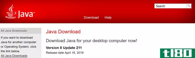 Information about the latest version of Java