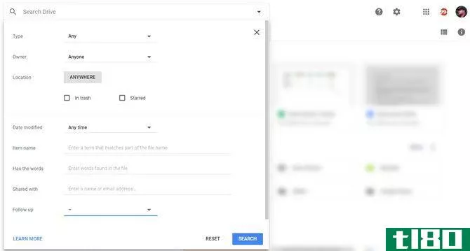Google Drive Search Filters