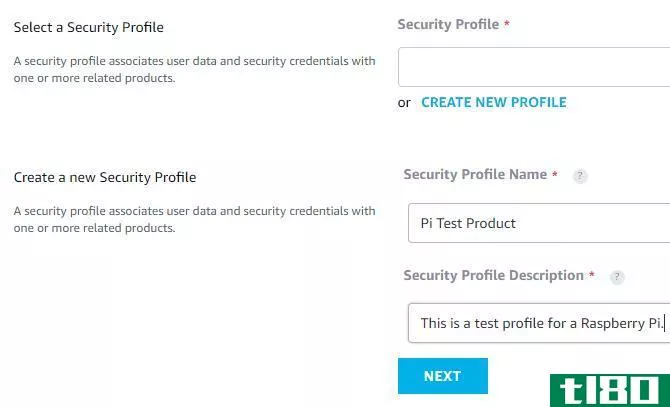 Amazon Developer Account Security Profile Registration