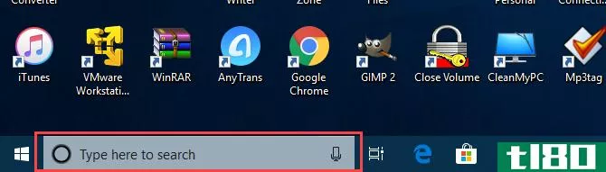 Cortana search box background transparency
