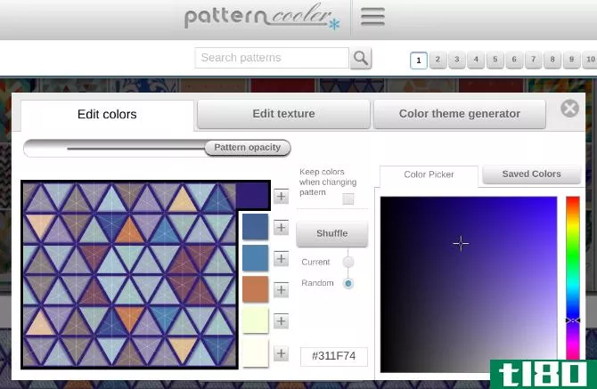 Pattern Cooler lets you create custom patterns for wallpapers