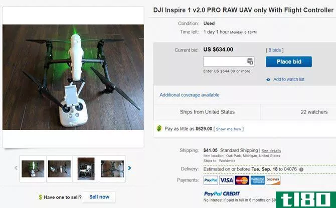 used drone on ebay