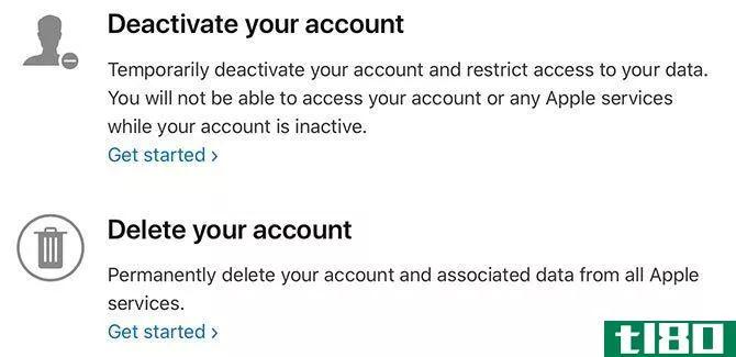 Delete or Deactivate Your AppleID