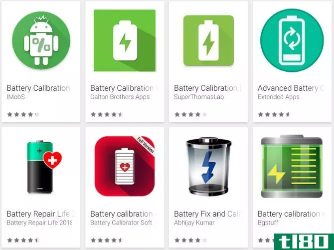 Android fake battery calibration apps