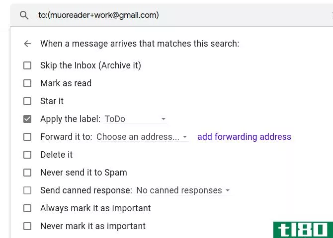 create filter to label emails sent to an alias in Gmail